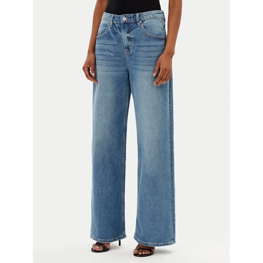 MET Jeansy NOS CHLOE T4L736 Niebieski Wide Leg ze sklepu MODIVO w kategorii Jeansy damskie - zdjęcie 182704948