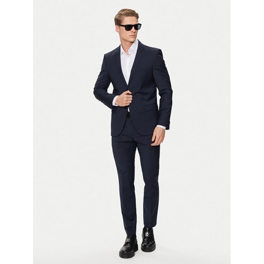 Hugo Garnitur 50450994 Granatowy Extra Slim Fit ze sklepu MODIVO w kategorii Garnitury męskie - zdjęcie 182705006