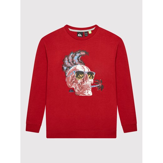 Quiksilver Bluza Smoke EQBFT03791 Czerwony Regular Fit ze sklepu MODIVO w kategorii Bluzy chłopięce - zdjęcie 182705008