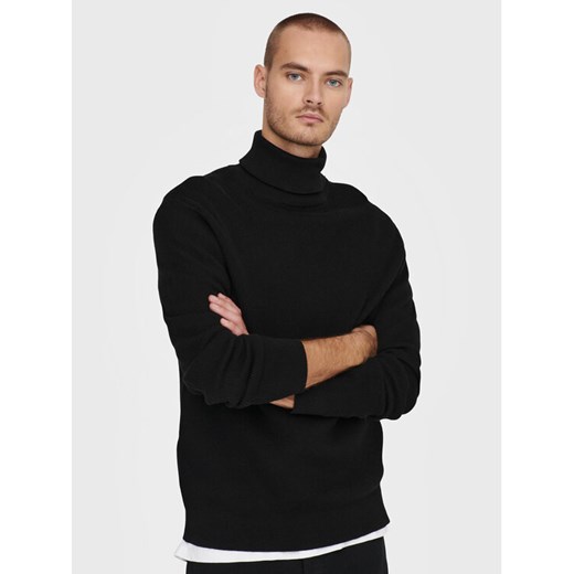 Only & Sons Golf Phil 22023202 Czarny Regular Fit ze sklepu MODIVO w kategorii Swetry męskie - zdjęcie 182705028