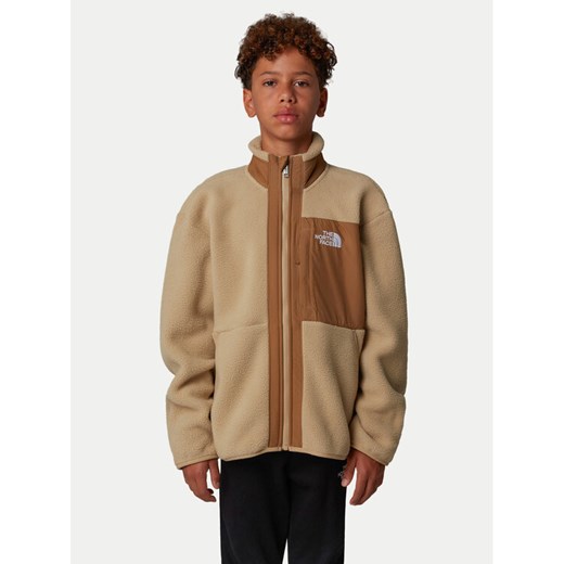 The North Face Polar Yumiori NF0A8AZG Beżowy Regular Fit ze sklepu MODIVO w kategorii Bluzy chłopięce - zdjęcie 182705057