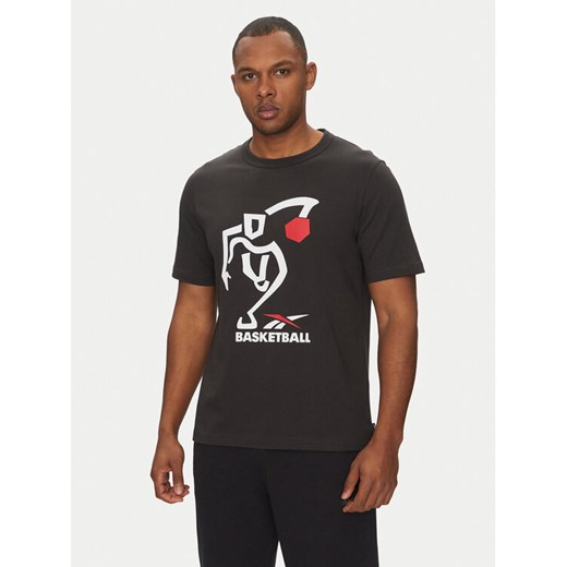 Reebok T-Shirt 100218839 Czarny Regular Fit ze sklepu MODIVO w kategorii T-shirty męskie - zdjęcie 182705059
