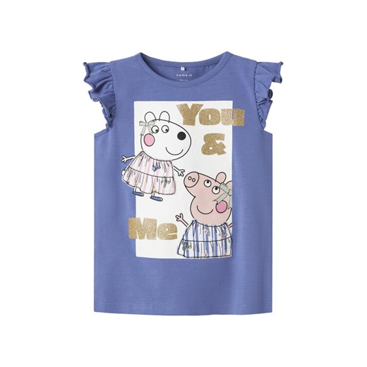 NAME IT Top Peppa 13242959 Niebieski Regular Fit ze sklepu MODIVO w kategorii Bluzki dziewczęce - zdjęcie 182705126