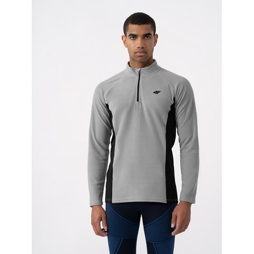 4F Bielizna termoaktywna górna 4FAW23UFLEM035 Szary Slim Fit ze sklepu MODIVO w kategorii Bielizna termoaktywna męska - zdjęcie 182705149