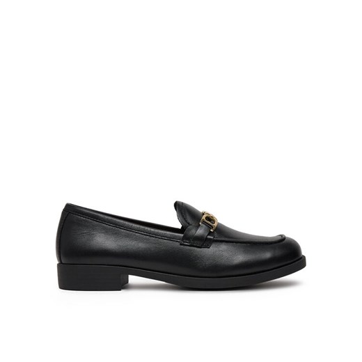LOVE MOSCHINO Loafersy JA10012G1MIA0000 Czarny ze sklepu MODIVO w kategorii Lordsy damskie - zdjęcie 182705186