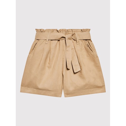 United Colors Of Benetton Szorty materiałowe 4BE7C9005 Beżowy Regular Fit ze sklepu MODIVO w kategorii Spodenki dziewczęce - zdjęcie 182705238
