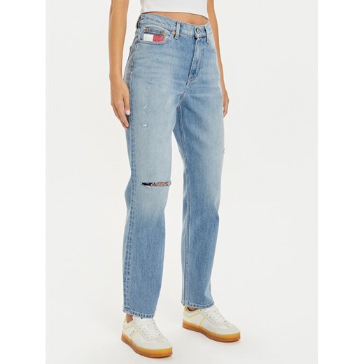 Tommy Jeans Jeansy DW0DW19934 Niebieski Straight Fit ze sklepu MODIVO w kategorii Jeansy damskie - zdjęcie 182705257