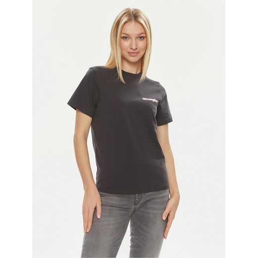 Wrangler T-Shirt 112350315 Czarny Regular Fit ze sklepu MODIVO w kategorii Bluzki damskie - zdjęcie 182705389