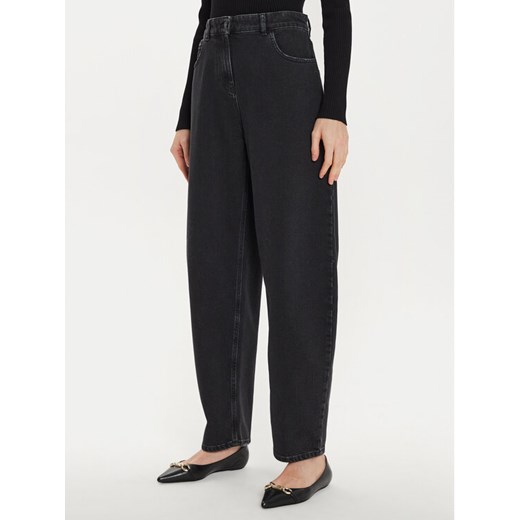 TWINSET Jeansy 242AT2274 Czarny Carrot Fit ze sklepu MODIVO w kategorii Jeansy damskie - zdjęcie 182705406