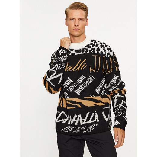 Just Cavalli Sweter 75OAFM08 Kolorowy Regular Fit ze sklepu MODIVO w kategorii Swetry męskie - zdjęcie 182705508
