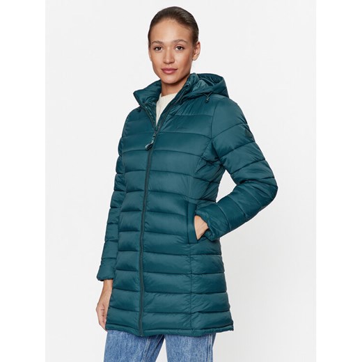 Pepe Jeans Kurtka zimowa Maddie Long PL402252 Zielony Regular Fit ze sklepu MODIVO w kategorii Kurtki damskie - zdjęcie 182705528