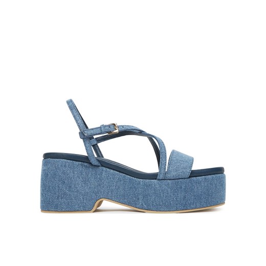 Pollini Sandały SA16318I0MTQ0707 Niebieski ze sklepu MODIVO w kategorii Sandały damskie - zdjęcie 182705629