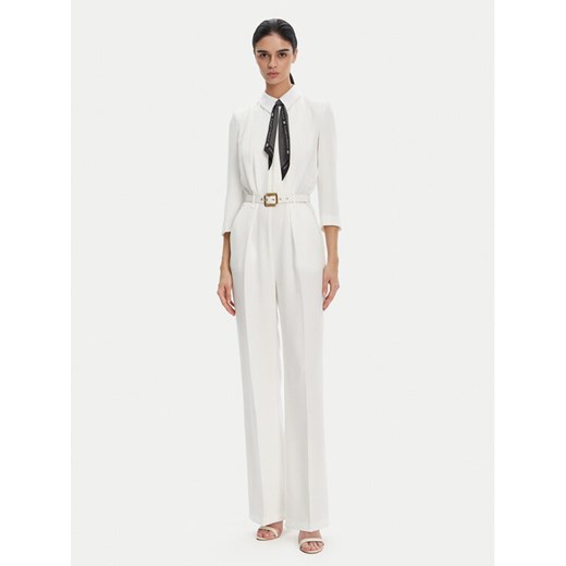 Elisabetta Franchi Kombinezon TU-047-52E2 Biały Regular Fit ze sklepu MODIVO w kategorii Kombinezony damskie - zdjęcie 182705686