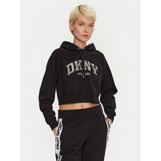 DKNY Sport Bluza DP4T9938 Czarny Regular Fit ze sklepu MODIVO w kategorii Bluzy damskie - zdjęcie 182705696