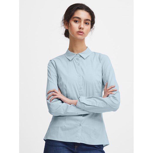 ICHI Koszula 102533 Niebieski Regular Fit ze sklepu MODIVO w kategorii Koszule damskie - zdjęcie 182705729