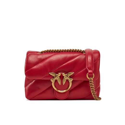 PINKO Torebka Love Puff Mini Cl PE 25 PLTT 100039 A0F2 Czerwony ze sklepu MODIVO w kategorii Kopertówki - zdjęcie 182705788