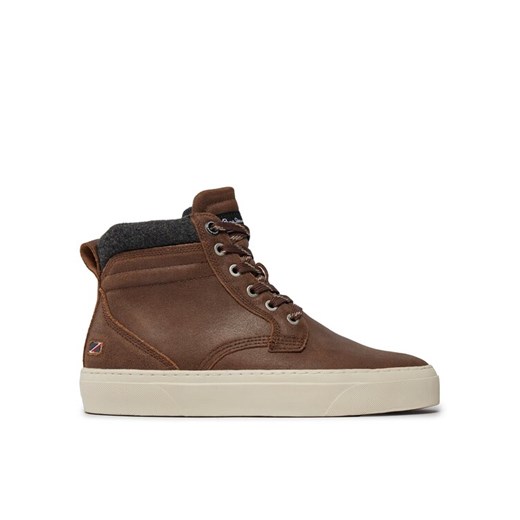 Pepe Jeans Sneakersy PMS30998 Brązowy ze sklepu MODIVO w kategorii Buty sportowe męskie - zdjęcie 182705818