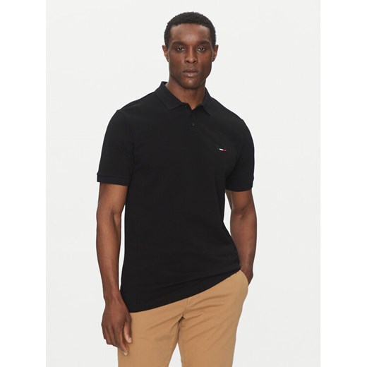 Hechter Paris Polo Pique H-Eco 74004 151902 Czarny Regular Fit ze sklepu MODIVO w kategorii T-shirty męskie - zdjęcie 182705899