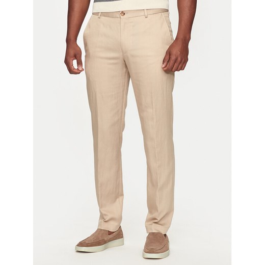 JOOP! Chinosy Hank 30042199 Beżowy Slim Fit ze sklepu MODIVO w kategorii Spodnie męskie - zdjęcie 182705919