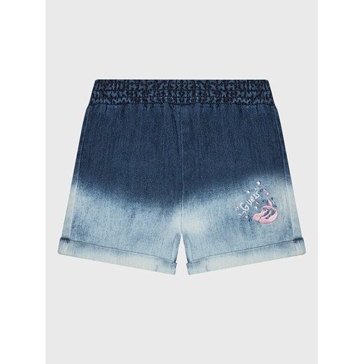 Guess Szorty jeansowe K3GD14 D50Z0 Granatowy Relaxed Fit ze sklepu MODIVO w kategorii Spodenki dziewczęce - zdjęcie 182705927
