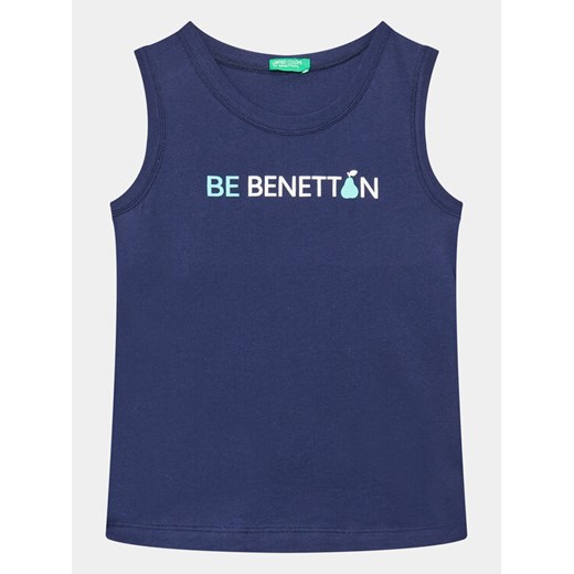 United Colors Of Benetton Top 3I1XGH00P Granatowy Regular Fit ze sklepu MODIVO w kategorii Koszulki niemowlęce - zdjęcie 182705977