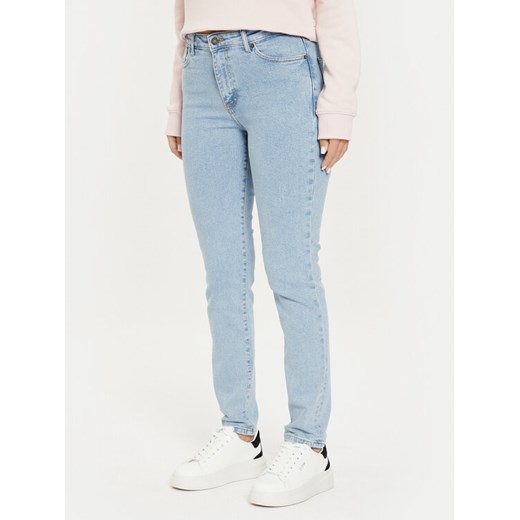 Guess Jeansy W4YA92 D5CB3 Niebieski Slim Fit ze sklepu MODIVO w kategorii Jeansy damskie - zdjęcie 182706046