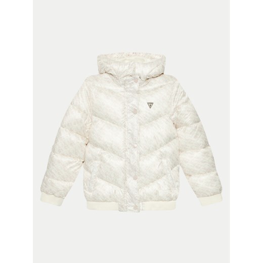 Guess Kurtka puchowa J4YL02 WEGY0 Beżowy Regular Fit ze sklepu MODIVO w kategorii Kurtki dziewczęce - zdjęcie 182706057