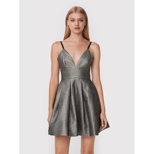Pinko Sukienka koktajlowa Angelina 1G18F1 A04A Srebrny Slim Fit ze sklepu MODIVO w kategorii Sukienki - zdjęcie 182706066