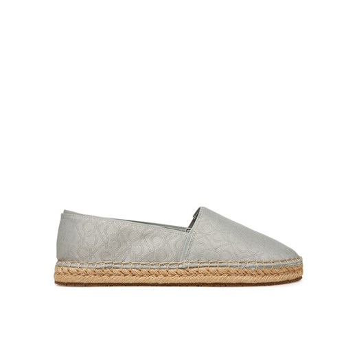 Calvin Klein Espadryle Flat Espadrille - Jacq HW0HW02467 Szary ze sklepu MODIVO w kategorii Espadryle damskie - zdjęcie 182706186