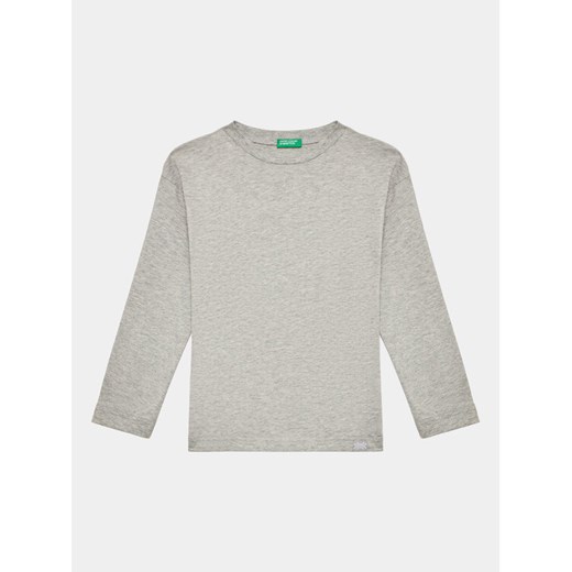 United Colors Of Benetton Bluzka 3I1XC10DB Szary Regular Fit ze sklepu MODIVO w kategorii T-shirty chłopięce - zdjęcie 182706217
