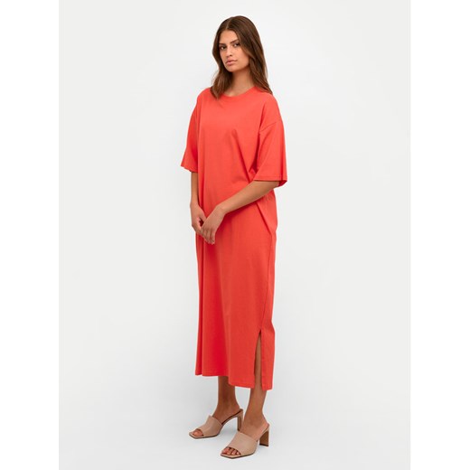 Kaffe Sukienka codzienna Edna 10507351 Czerwony Loose Fit ze sklepu MODIVO w kategorii Sukienki - zdjęcie 182706218