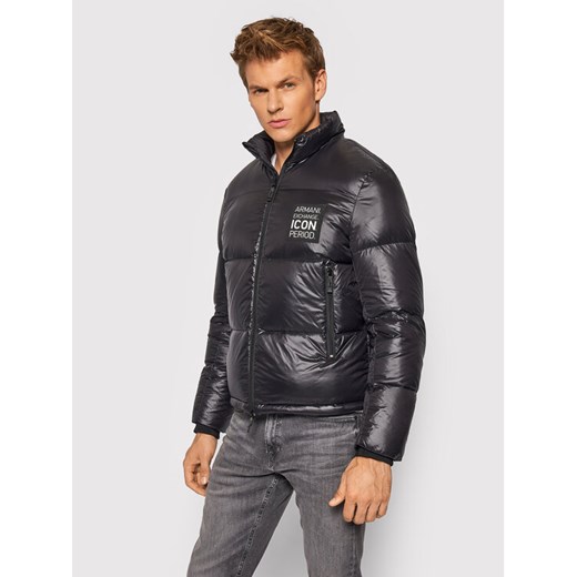 Armani Exchange Kurtka puchowa 8NZBP2 ZNYNZ 1200 Czarny Regular Fit ze sklepu MODIVO w kategorii Kurtki męskie - zdjęcie 182706306