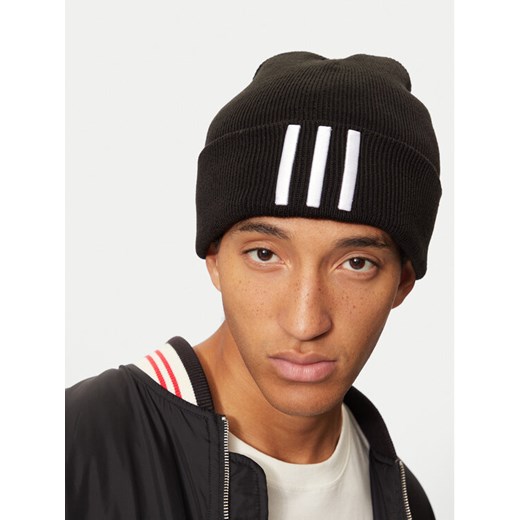 adidas Czapka 3-Stripes IT4639 Czarny ze sklepu MODIVO w kategorii Czapki zimowe męskie - zdjęcie 182706408