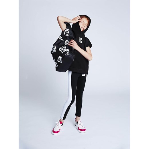DKNY Legginsy D34A81 S Czarny Regular Fit ze sklepu MODIVO w kategorii Spodnie dziewczęce - zdjęcie 182706448