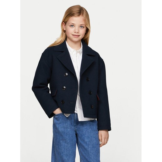 Tommy Hilfiger Płaszcz przejściowy KG0KG08053 Granatowy Regular Fit ze sklepu MODIVO w kategorii Płaszcze dziewczęce - zdjęcie 182706458