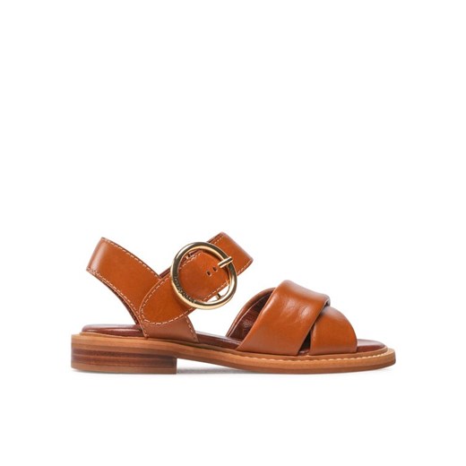See By Chloé Sandały SB36031A Brązowy ze sklepu MODIVO w kategorii Sandały damskie - zdjęcie 182706515