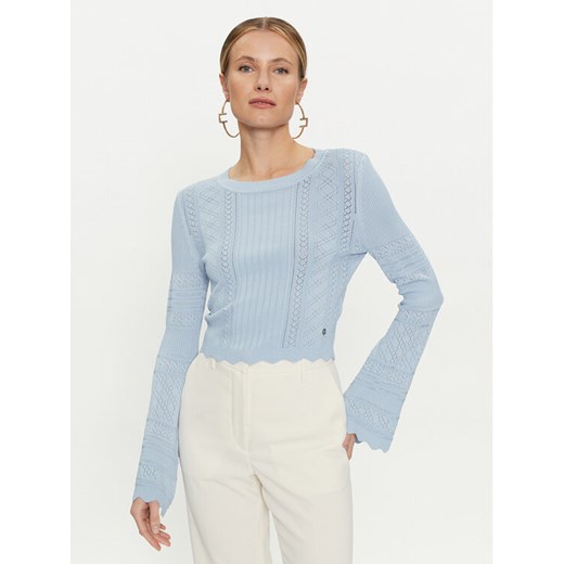 Guess Sweter Adaline W4GR08 Z2U00 Błękitny Regular Fit ze sklepu MODIVO w kategorii Swetry damskie - zdjęcie 182706525