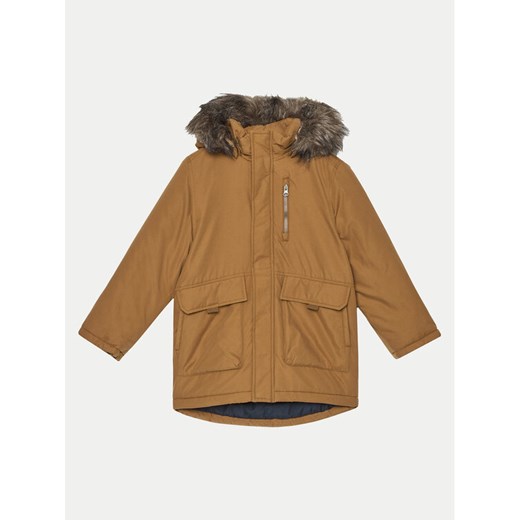 NAME IT Parka Master 13229423 Brązowy Regular Fit ze sklepu MODIVO w kategorii Kurtki chłopięce - zdjęcie 182706686