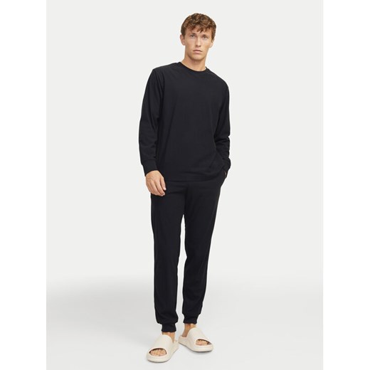 Jack&Jones Piżama Solid 12268536 Czarny Loose Fit ze sklepu MODIVO w kategorii Piżamy męskie - zdjęcie 182706699
