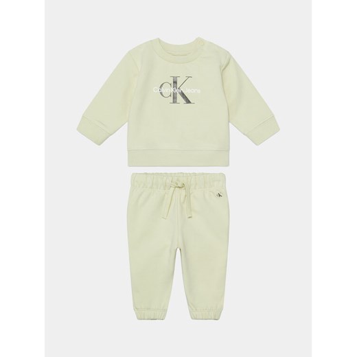 Calvin Klein Jeans Dres IN0IN00017 Żółty Regular Fit ze sklepu MODIVO w kategorii Dresy dla niemowlaka - zdjęcie 182706718
