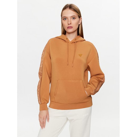 Guess Bluza Brenda V2YQ18 K7UW2 Brązowy Regular Fit ze sklepu MODIVO w kategorii Bluzy damskie - zdjęcie 182706725