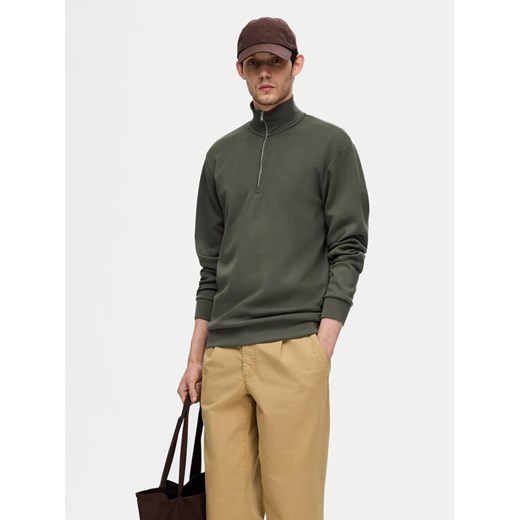 Selected Homme Bluza 16094477 Zielony Regular Fit ze sklepu MODIVO w kategorii Bluzy męskie - zdjęcie 182706728