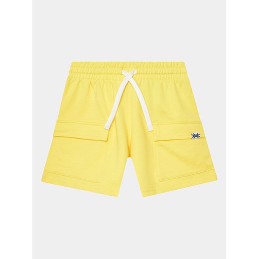 United Colors Of Benetton Szorty sportowe 3BC1G900Z Żółty Regular Fit ze sklepu MODIVO w kategorii Spodenki niemowlęce - zdjęcie 182706739