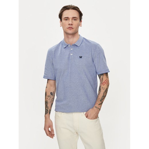 Wrangler Polo Refined 112350391 Niebieski Regular Fit ze sklepu MODIVO w kategorii T-shirty męskie - zdjęcie 182706757