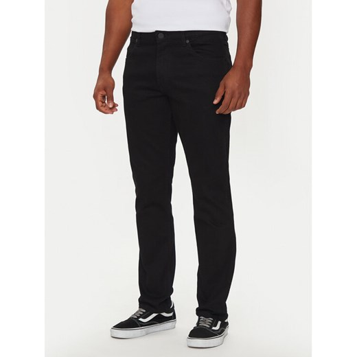 Wrangler Jeansy Greensboro 112357393 Czarny Straight Fit ze sklepu MODIVO w kategorii Jeansy męskie - zdjęcie 182706818