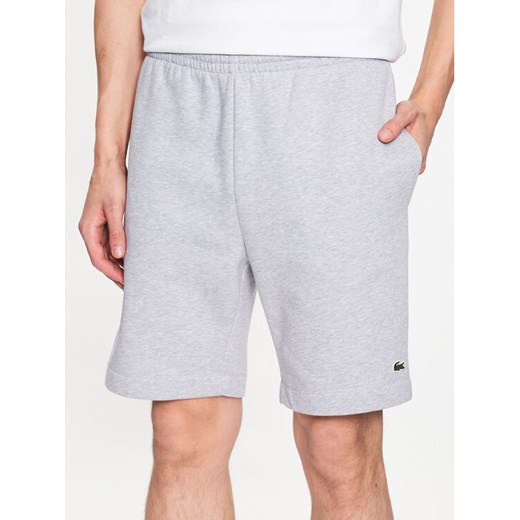 Lacoste Szorty sportowe GH9627 Szary Regular Fit ze sklepu MODIVO w kategorii Spodenki męskie - zdjęcie 182706826
