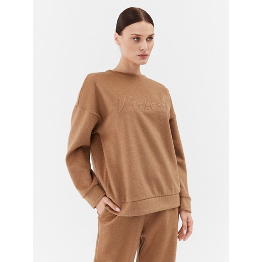 Weekend Max Mara Bluza Molveno 2359260233 Brązowy Loose Fit ze sklepu MODIVO w kategorii Bluzy damskie - zdjęcie 182706866