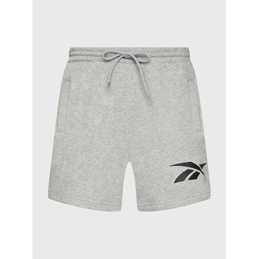Reebok Szorty sportowe Brand Proud HS6847 Szary Regular Fit ze sklepu MODIVO w kategorii Spodenki męskie - zdjęcie 182706868