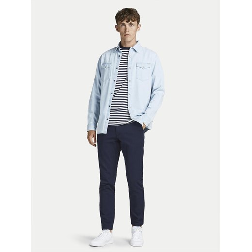Jack&Jones Chinosy Marco 12174309 Granatowy Slim Fit ze sklepu MODIVO w kategorii Spodnie męskie - zdjęcie 182706889