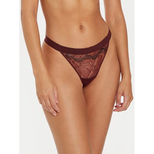 Chantelle X Stringi Xtravagant C06GG5 Bordowy ze sklepu MODIVO w kategorii Majtki damskie - zdjęcie 182706907